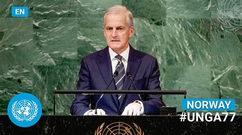 🇳🇴 Norway - Prime Minister Addresses United Nations General Debate ...