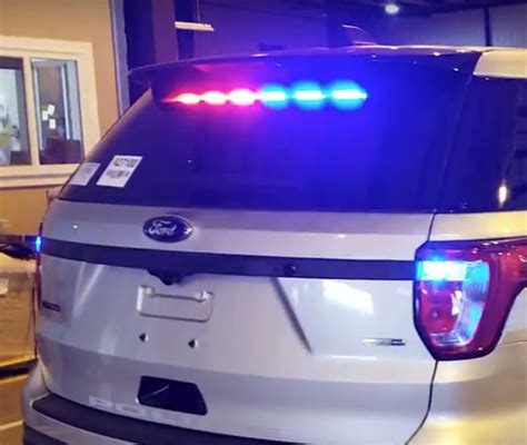 Sound-off Ford Police Interceptor Utility SUV (Explorer) n-Force Rear Windshield Facing Interior ...