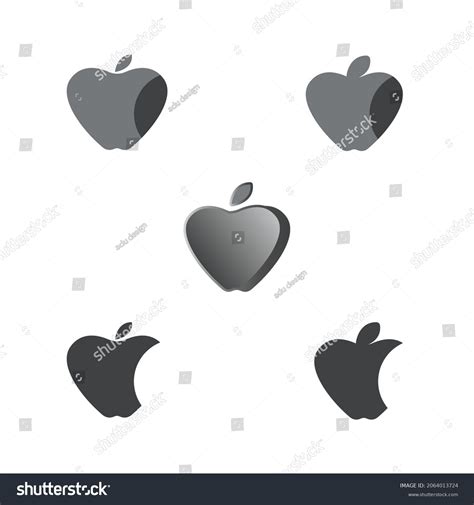 Apple Vector Logo Black Gray Vector Stock Vector (Royalty Free) 2064013724 | Shutterstock