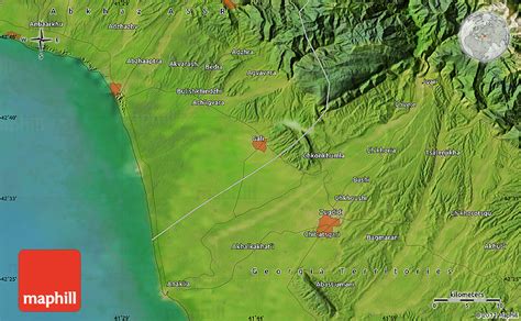 Satellite Map of Zugdidi