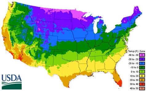 USDA Zone Map - Cleveland Seed Co.