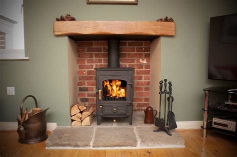 Wood Burning Stoves Living Room, Log Burner Living Room, Living Room Wood, Living Room With ...