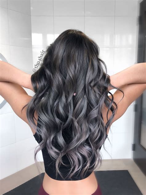 Silver gray Balayage | Grey hair color, Silver hair color, Hair color balayage