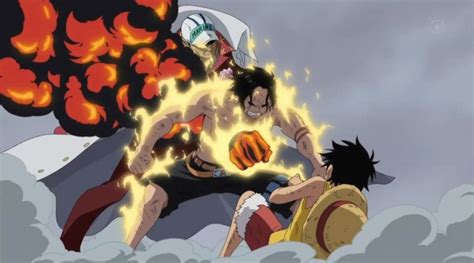 Image - Ace y luffy vs akainu.jpg - One Piece: Ship of fools Wiki