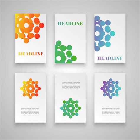 Colorful template set for different usage, vector 317356 Vector Art at ...