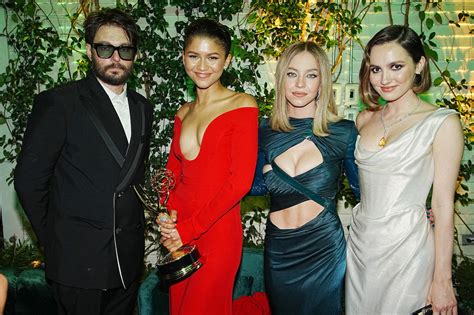 Zendaya Celebrated Emmys Win with 'Euphoria' Castmates at Afterparty