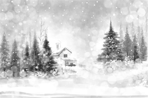 Free Vector | Winter background of snow and frost christmas tree card ...