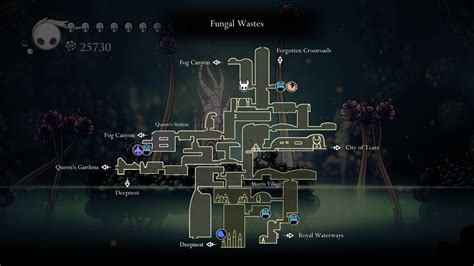 Hollow Knight Fungal Wastes Map - Maps Model Online