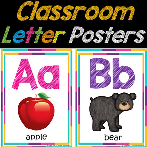 Alphabet/ Letter Posters for Classroom Decor | Made By Teachers