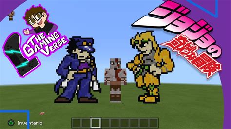 Minecraft JoJo pixel art - YouTube