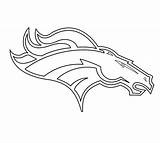 Broncos Printable Coloring Pages sketch template