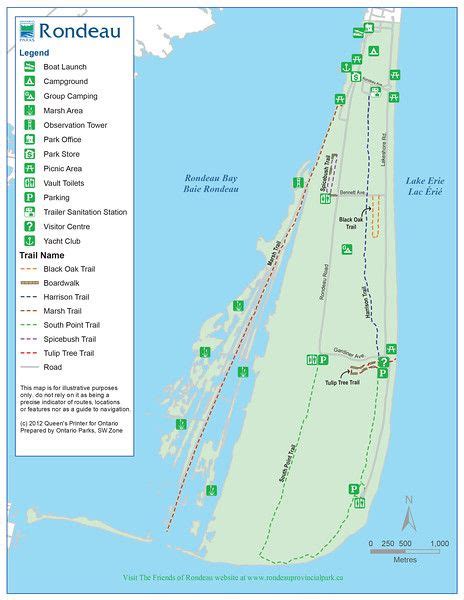 Rondeau Provincial Park Map