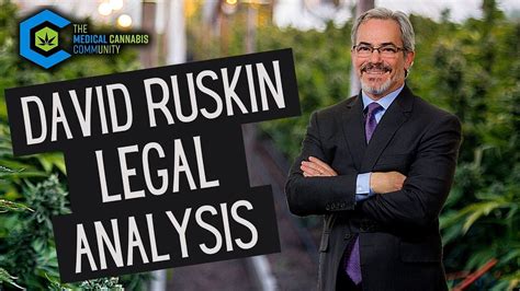 Legal Analysis With Cannabis Industry Lawyer David Ruskin - YouTube