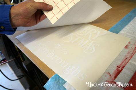 Vinyl Lettering on Wood Signs - Under a Texas Sky