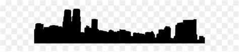 City Skyline Silhouette Clip Art - City Clipart Black And White ...