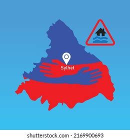 Flood Sylhet Sylhet Flood Map Stock Vector (Royalty Free) 2169900693 | Shutterstock