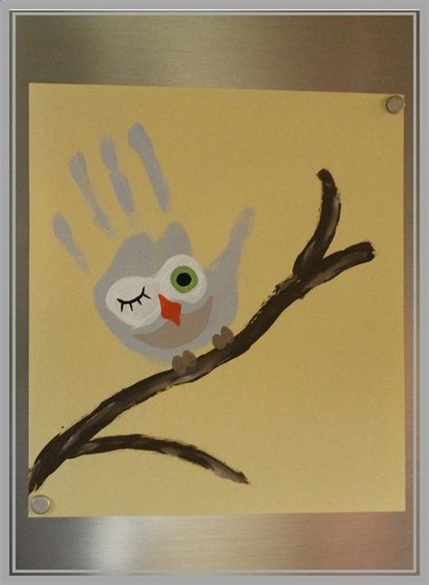 Mommy & Me Owl Handprint Art :: A Dandelion Moms Article | Spring crafts for kids, Handprint art ...