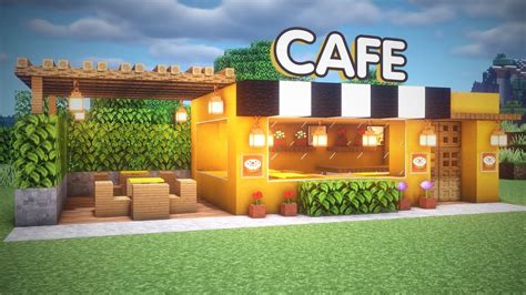 Minecraft: how to build a cafe - YouTube