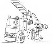 Lego Police Truck Coloring Pages