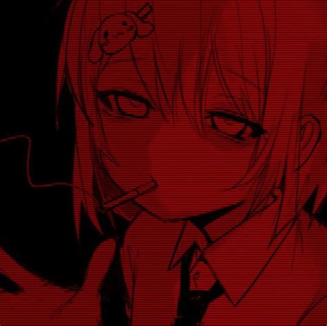 Pin by on ⤷ ;; iᥴꪮꪀs | Cybergoth anime, Red aesthetic grunge, Dark anime