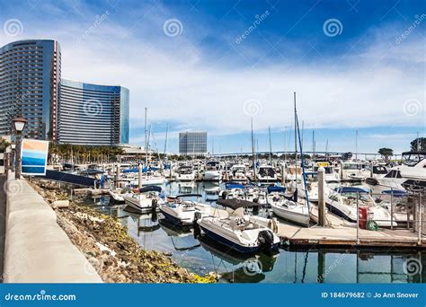 Boats Packed into San Diego Marina Stock Photo - Image of recreation ...