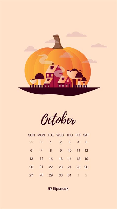 October 2019 desktop calendar wallpaper halloween - occupymokasin