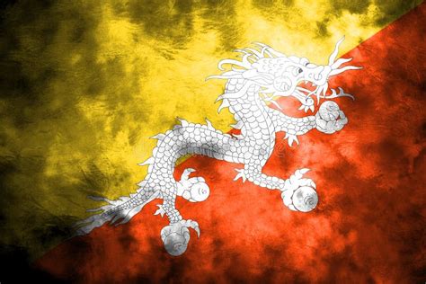 Old Bhutan Grunge Background Flag Stock Image - Image of flag, army ...