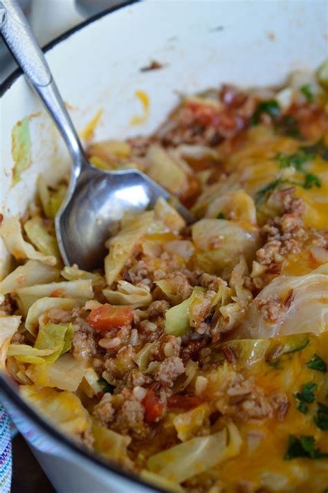 Easy Stuffed Cabbage Casserole - WonkyWonderful