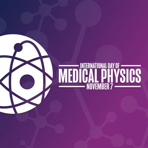 International Day of Medical Physics. November 7. Holiday concept ...