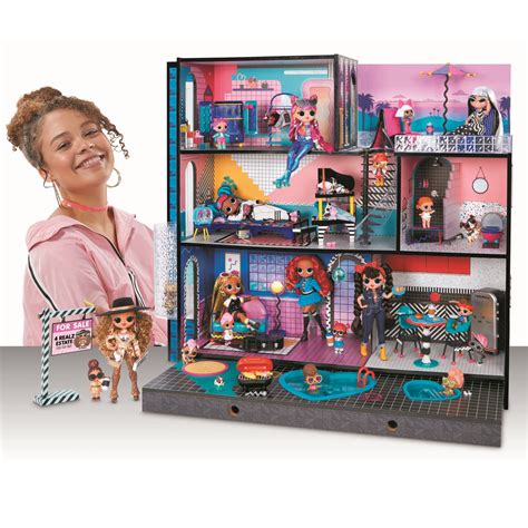 LOL Surprise OMG House Real Wood Dollhouse With 85 Surprises For Kids ...