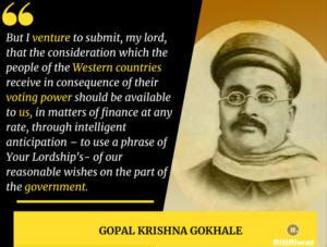 Gopal Krishna Gokhale quotes | RitiRiwaz