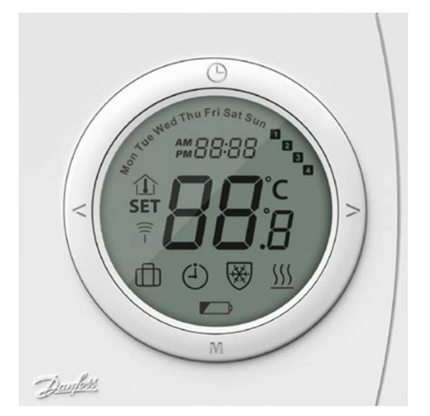 Danfoss TP5001 battery powered programmable room thermostat User Guide - thermostat.guide