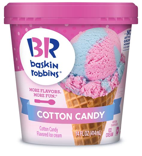 Baskin-Robbins Cotton Candy Ice Cream, 14 fl oz - Walmart.com