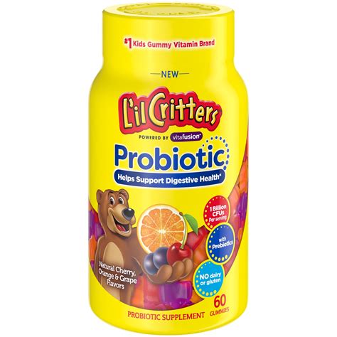 Lil Critters Kids Probiotics Gummies, 60 Count - Walmart.com