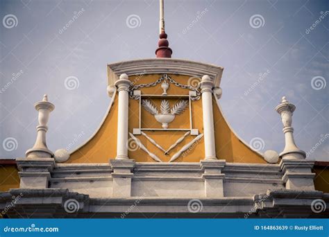 Colorful Facade of a Building in Peru Stock Image - Image of colorful ...