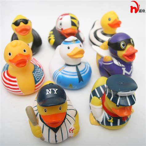 8Pcs/lot Baby Floating Rubber Ducks Kids Bath Toys for Children Boys Girls Water Swimming Pool ...