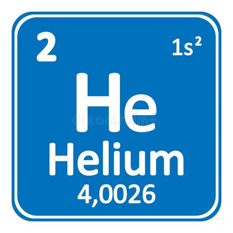 The Periodic Table Element Helium.Vector. Stock Vector - Illustration of periodic, laboratory ...