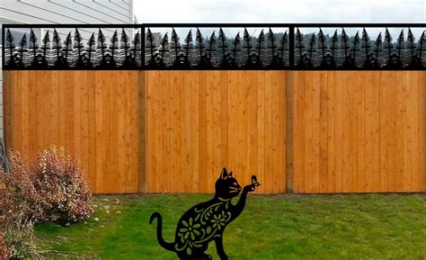 Fence Topper Metal Fence Topper for Privacy | Etsy