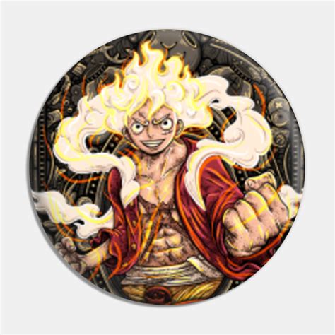 Luffy Sun God Nika - One Piece Anime - Pin | TeePublic