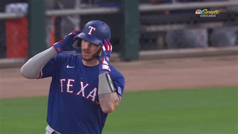 Rangers’ Jonah Heim celebrates home run with ‘replay review’ gesture – NBC Sports Chicago