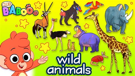 Learn Wild Animals For Kids | Wild Zoo Animals Names and Sounds for ...