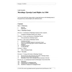 Maralinga Tjarutja Land Rights Act 1984