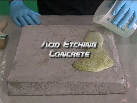 Acid Etching Concrete - YouTube