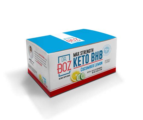 Bozmd Dr. Boz Max Strength Keto BHB Powder [Cucumber Lemon - 20 Sachets ...