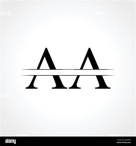 Initial AA Letter Logo With Creative Modern Business Typography Vector ...