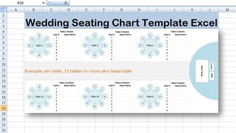 14++ Seating chart wedding template excel