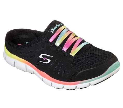 Skechers Sport Women's No Limits Slip-On Mule Sneaker, Black Multi, 8.5 M US - Walmart.com