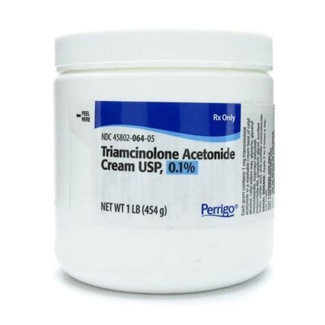 Triamcinolone Acetonide, 0.10%, Cream, 454gm (16oz) Jar Each | McGuff ...