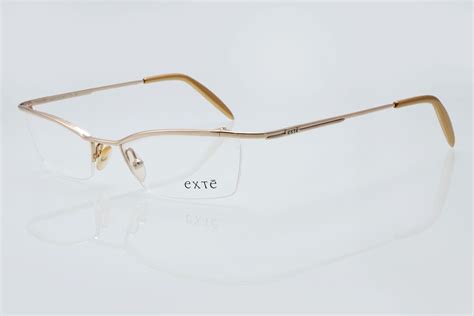 Exte Vintage Eyeglasses Half Rim Frame Made in Italy New Old - Etsy