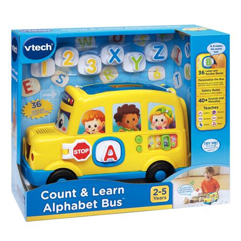 Vtech Count and Learn Alphabet Bus - Best Educational Infant Toys stores Singapore